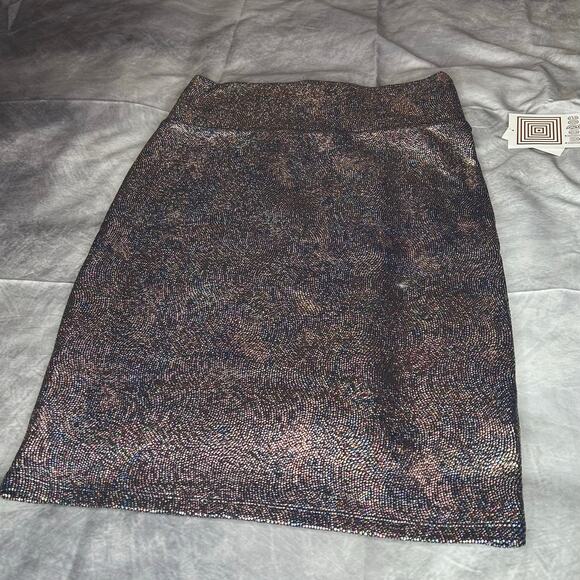 NEW Lularoe Holiday Skirt Women S Runs Large Sparkly Pencil Skirt Stretch Party - Picture 1 of 5